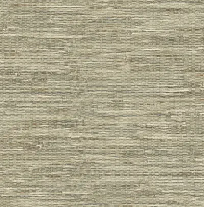 Exhale Olive Woven Faux Grasscloth Wallpaper