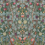 Vine Embroidery Sea Green Wall Mural