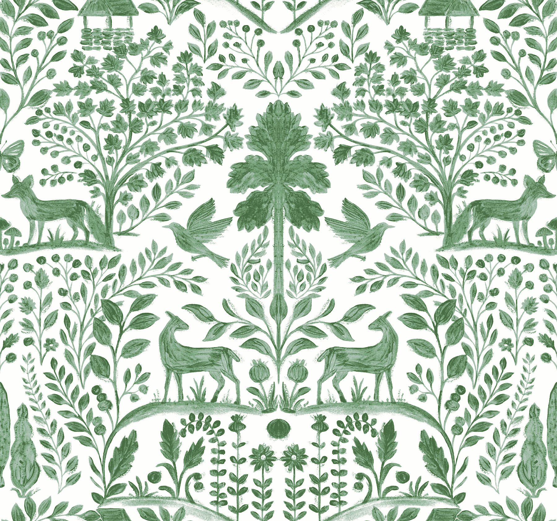 Anoki Green Scenic Woodlands Wallpaper