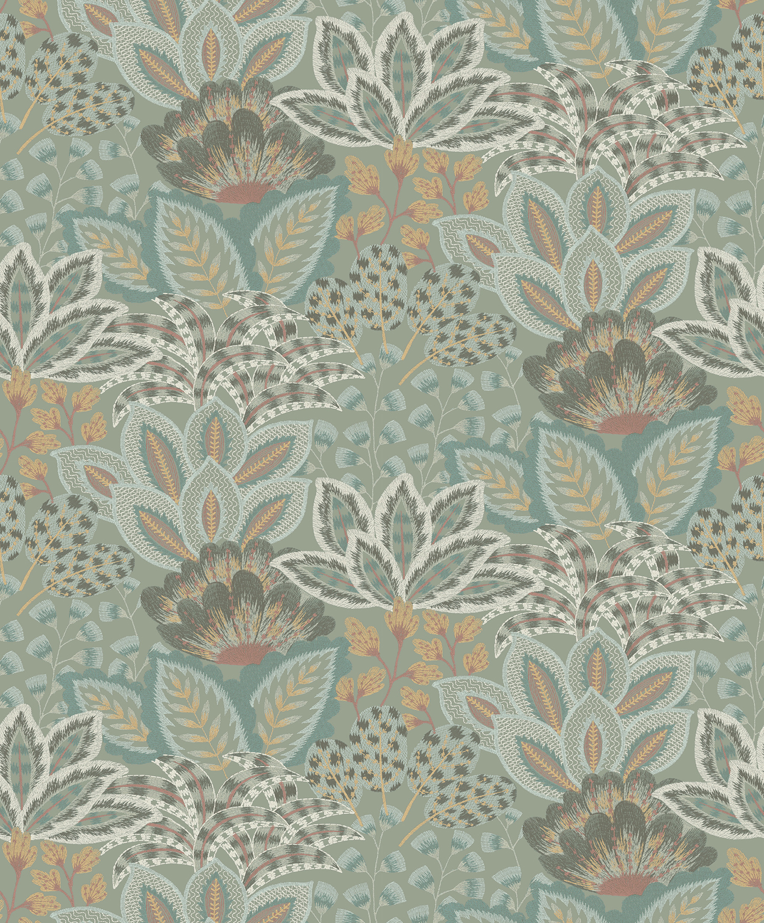 Catherine Sage Botanical Wallpaper