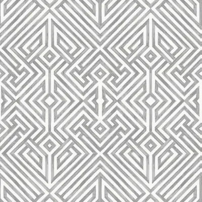 Lyon Grey Geometric Key Wallpaper