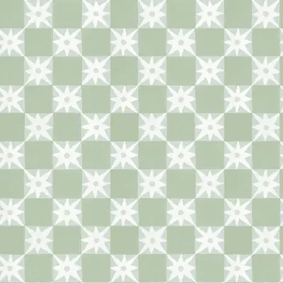Stardust Green Checkerboard Peel & Stick Wallpaper