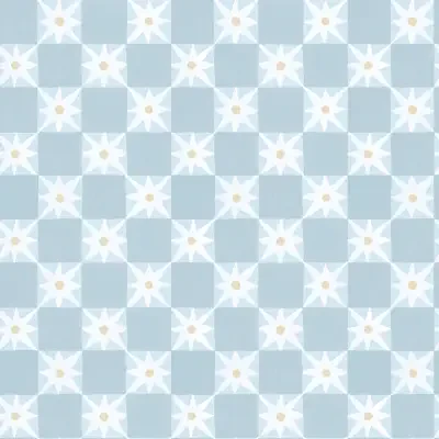 Stardust Blue Checkerboard Peel & Stick Wallpaper