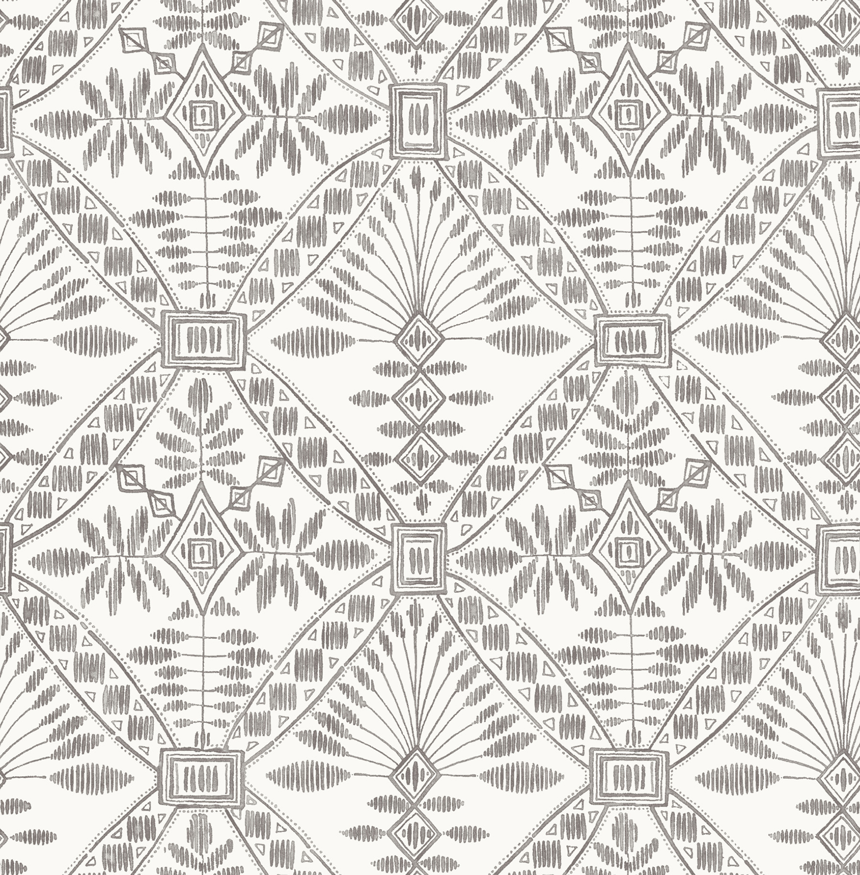 Emmarie Black Geometric Wallpaper