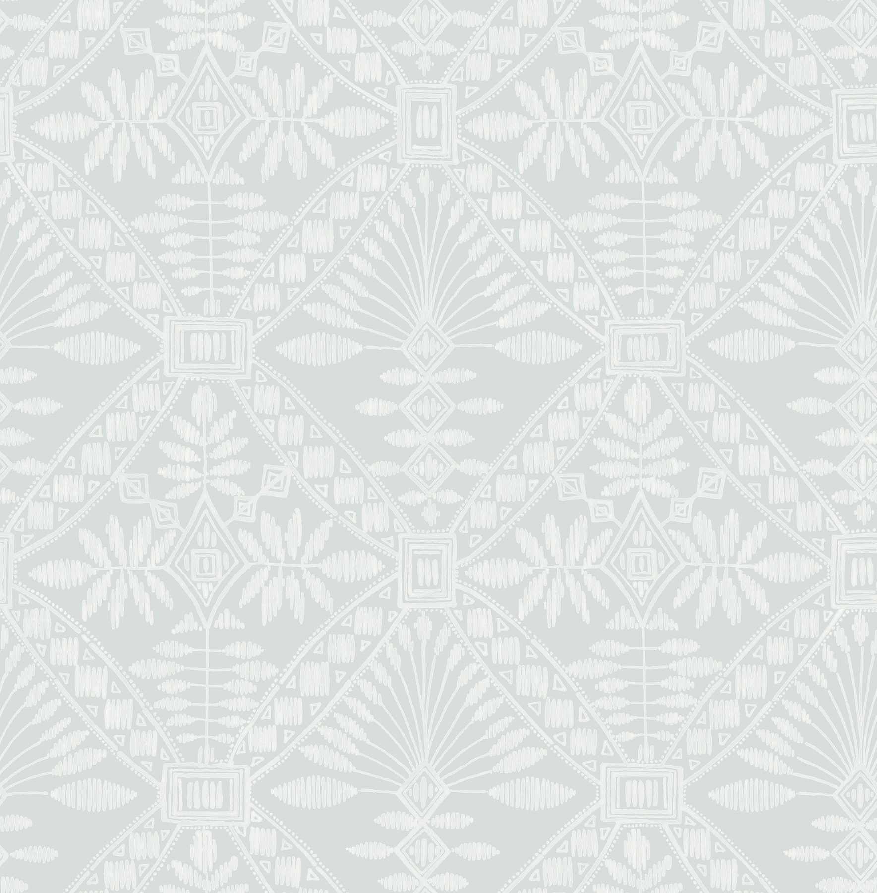 Emmarie Light Blue Geometric Wallpaper