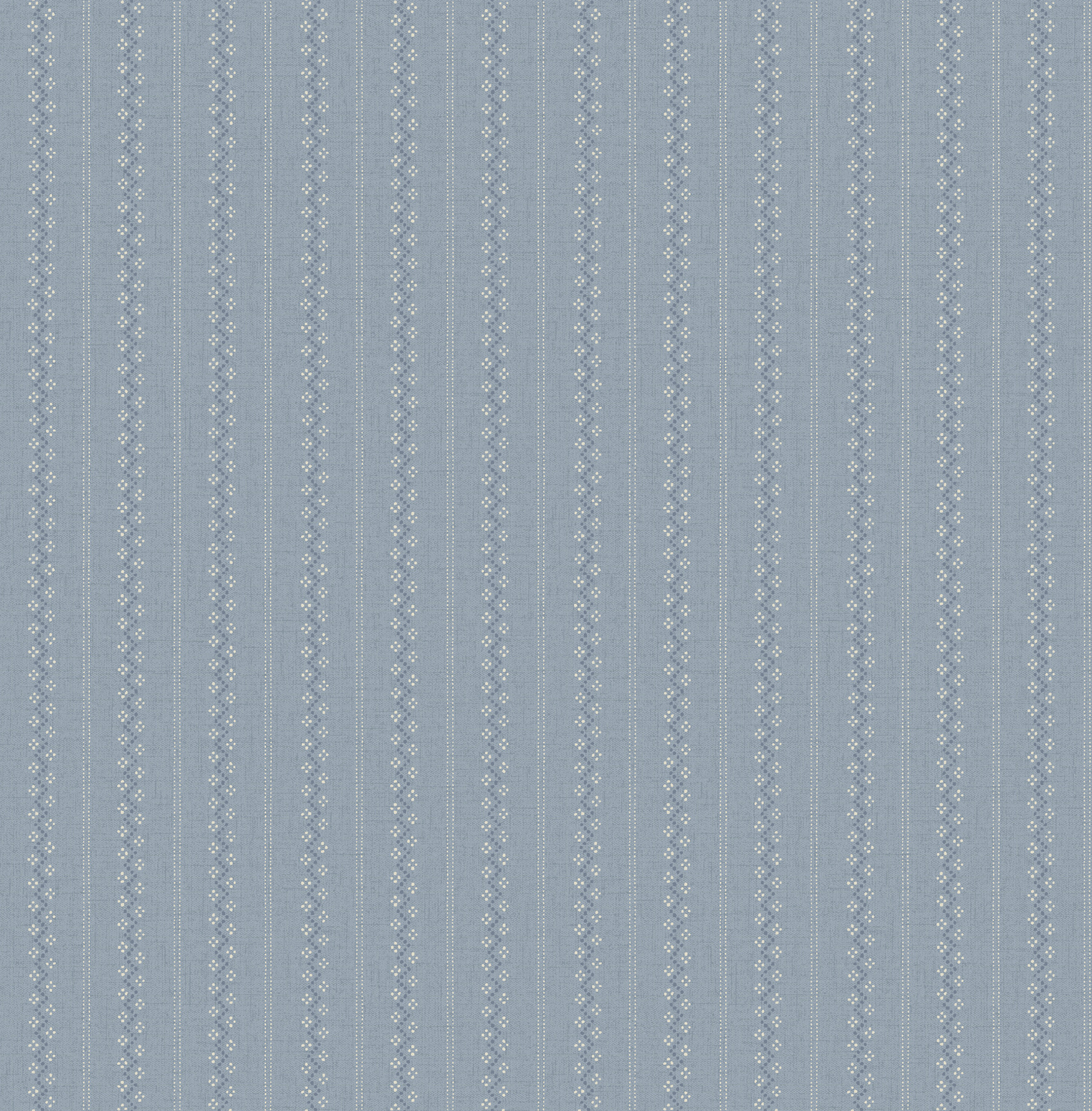 Curtis Blue Embellished Stripe Wallpaper
