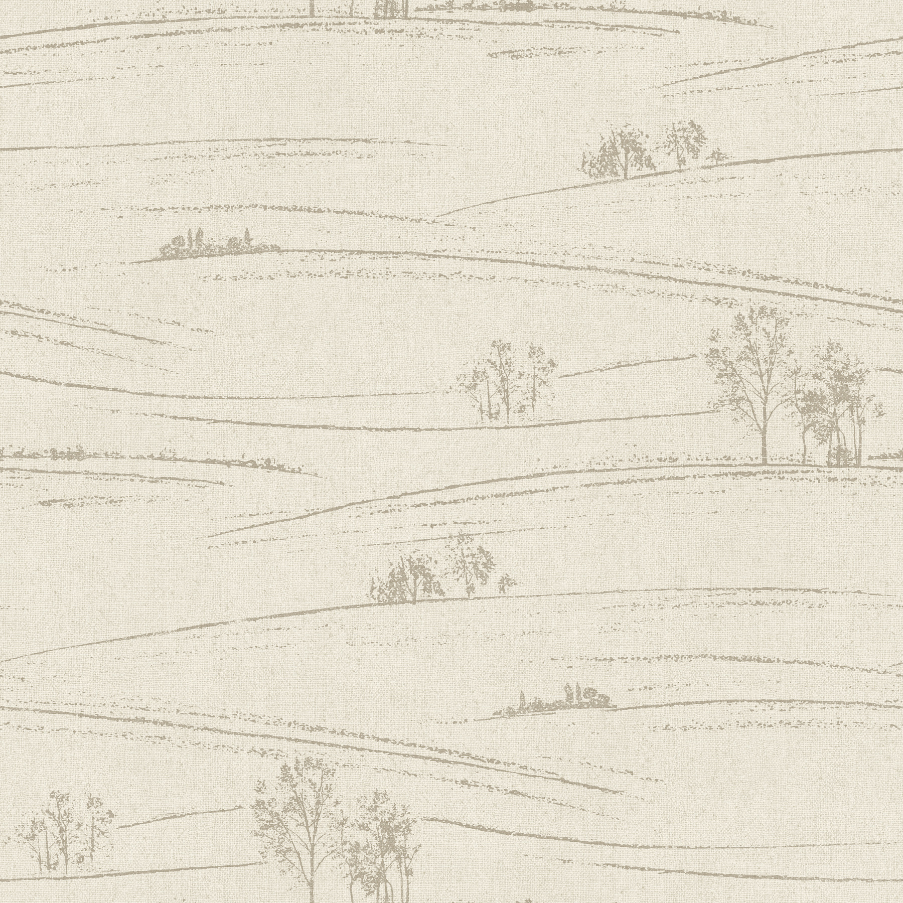 Isaac Taupe Rolling Hills Wallpaper