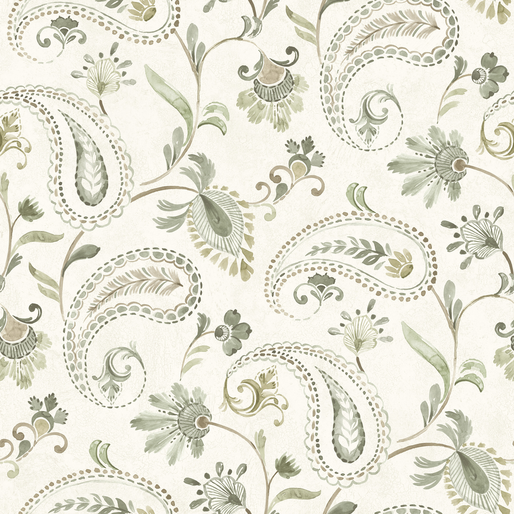 Darlene Green Jacobean Wallpaper