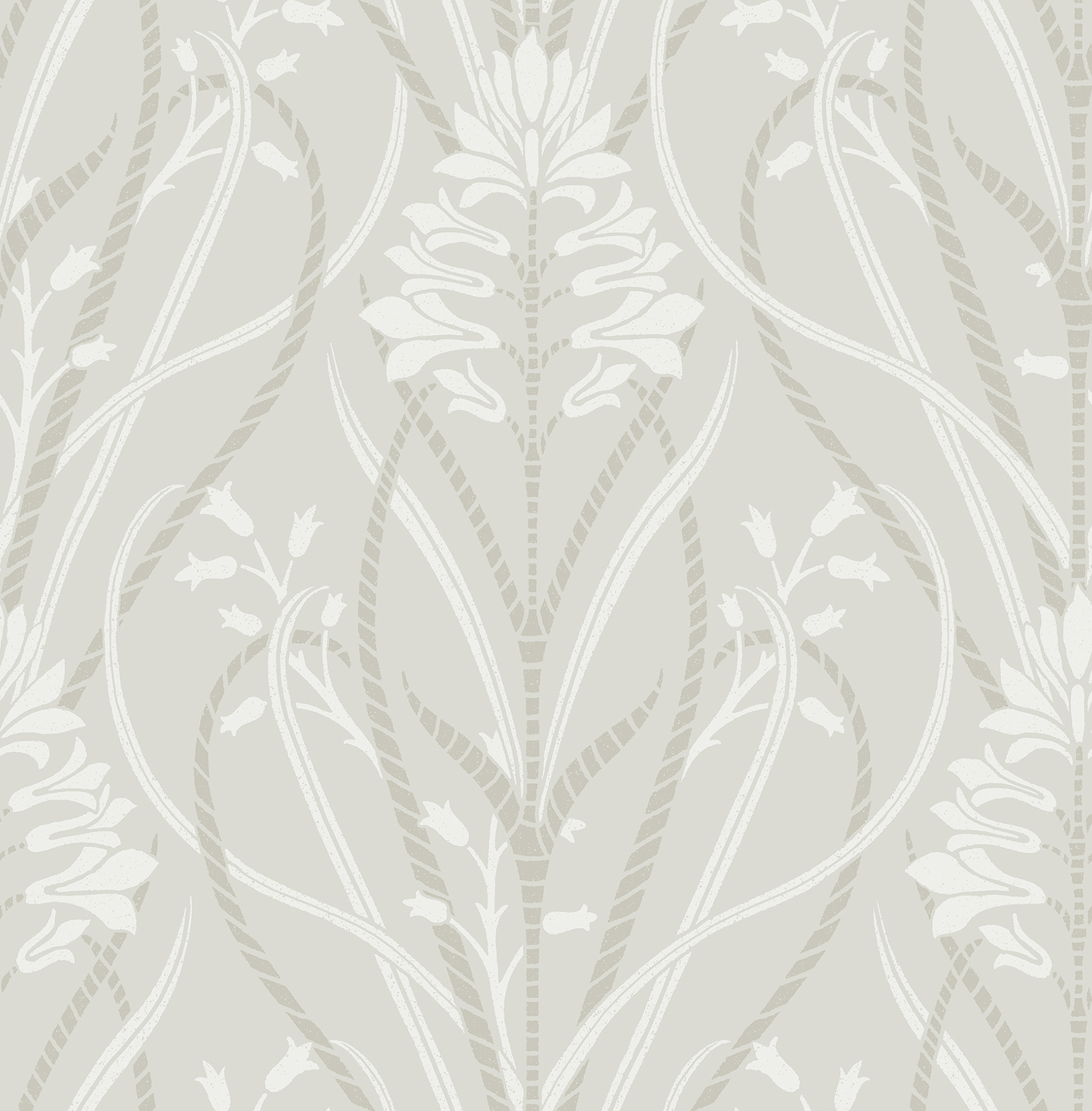 Rosalind Dove Iris Damask Wallpaper