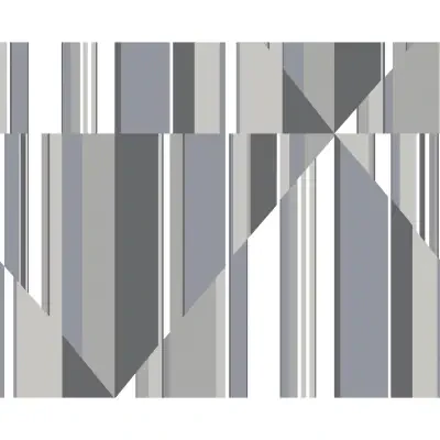 Pinwheel Stripe Grey Wall Mural