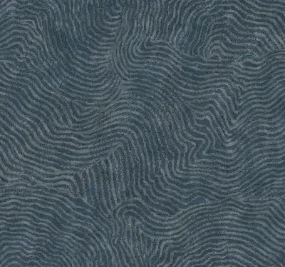 Modern Wood Indigo Wallpaper