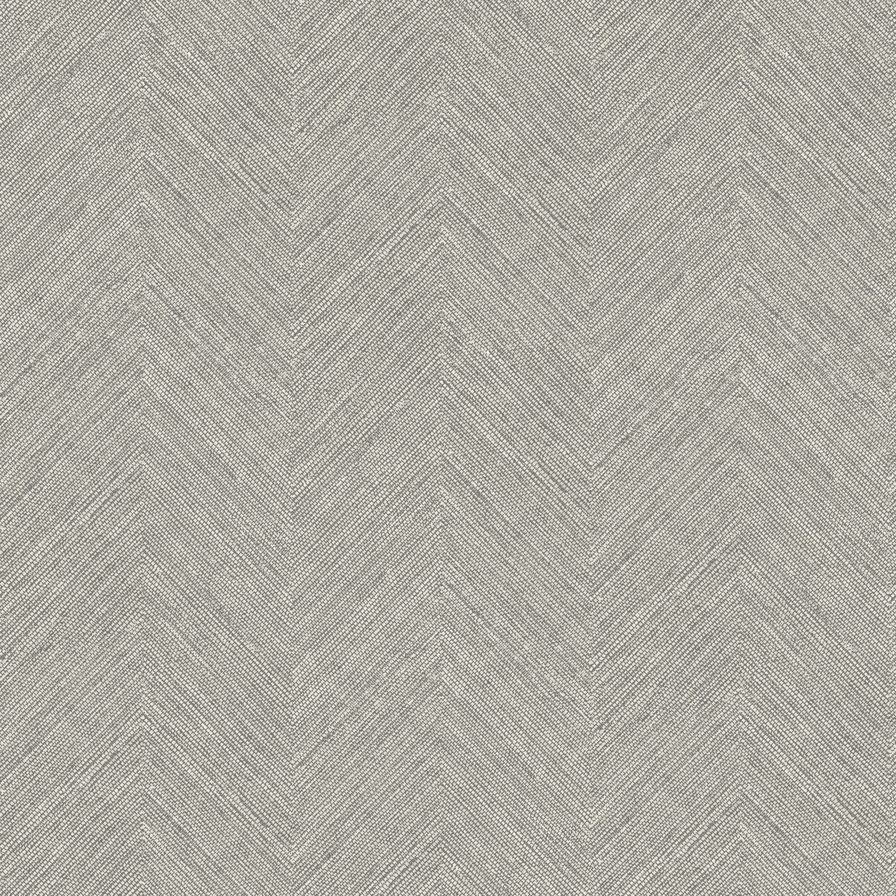 Caladesi Dark Grey Linen Chevron Wallpaper
