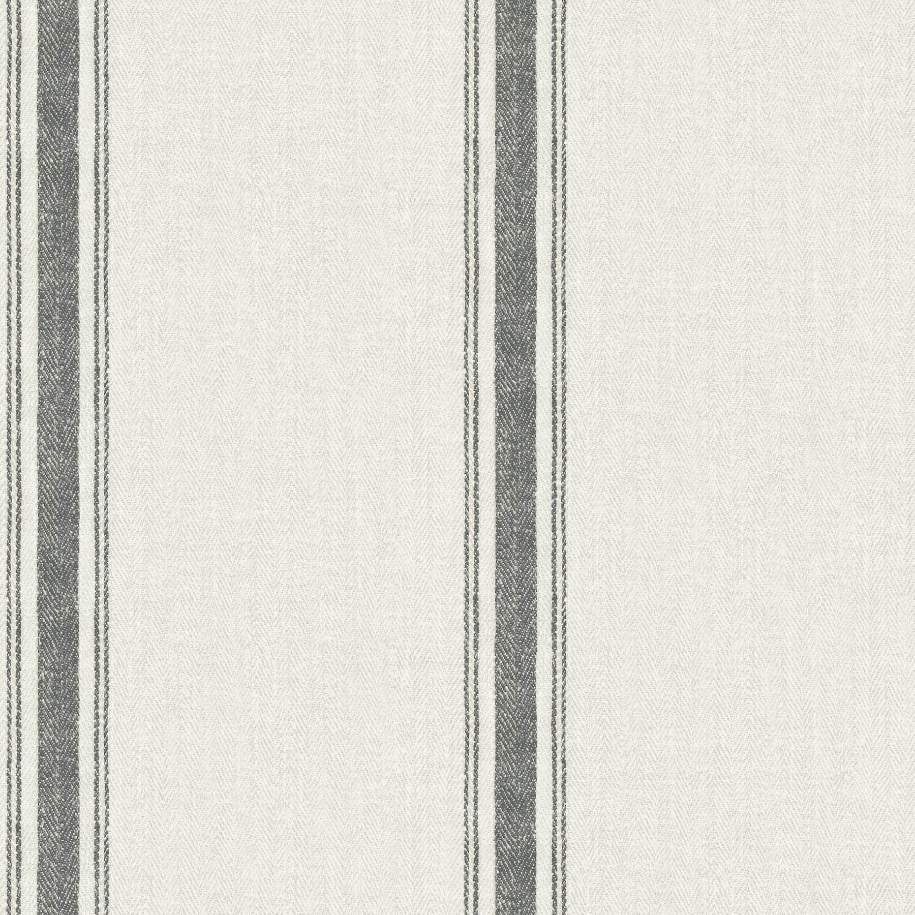 Linette Black Fabric Stripe Wallpaper