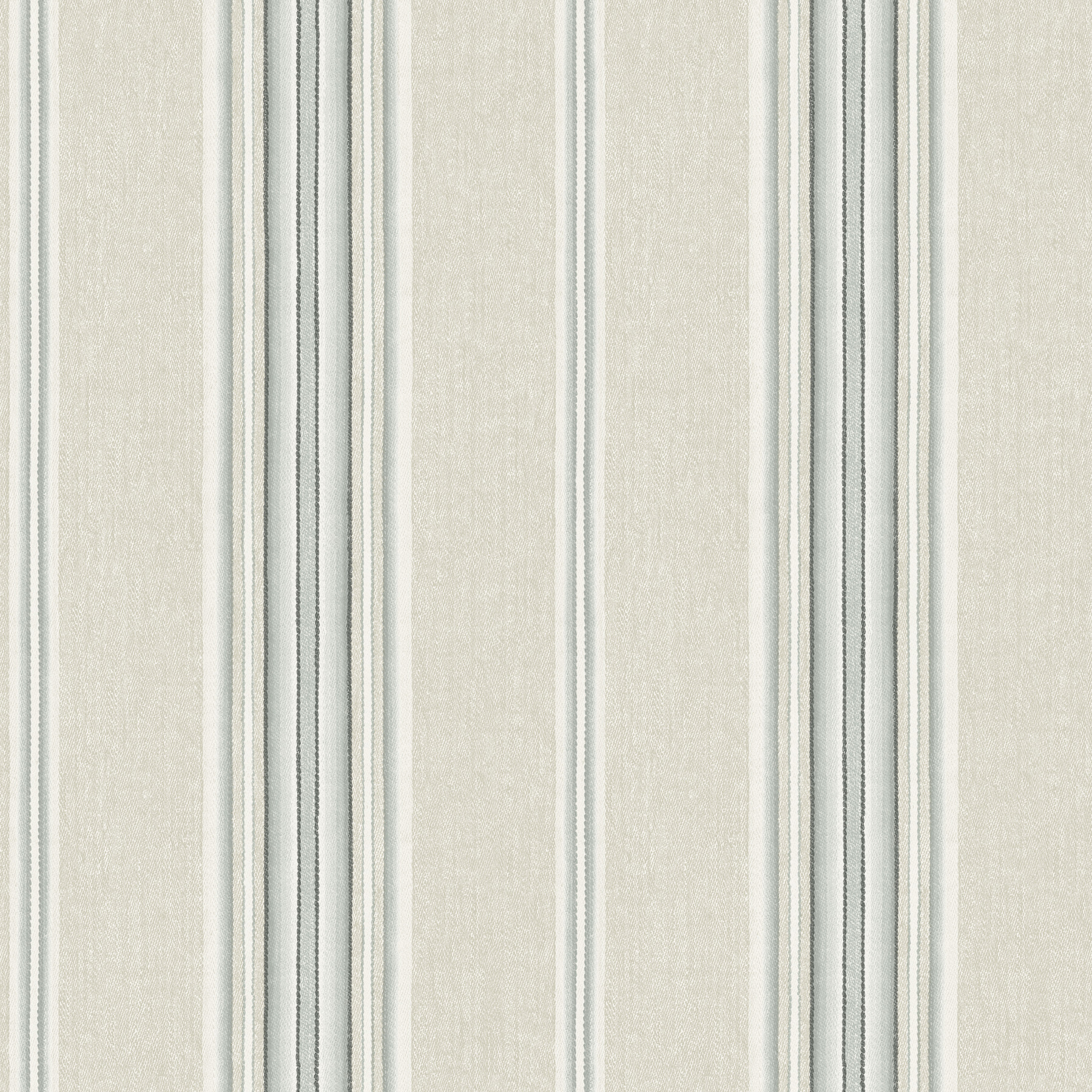 Calvados Turquoise Linen Stripe Wallpaper