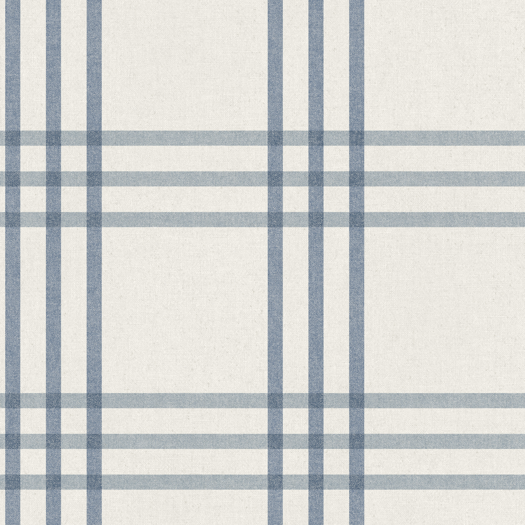 Fletcher Blue Plaid Wallpaper