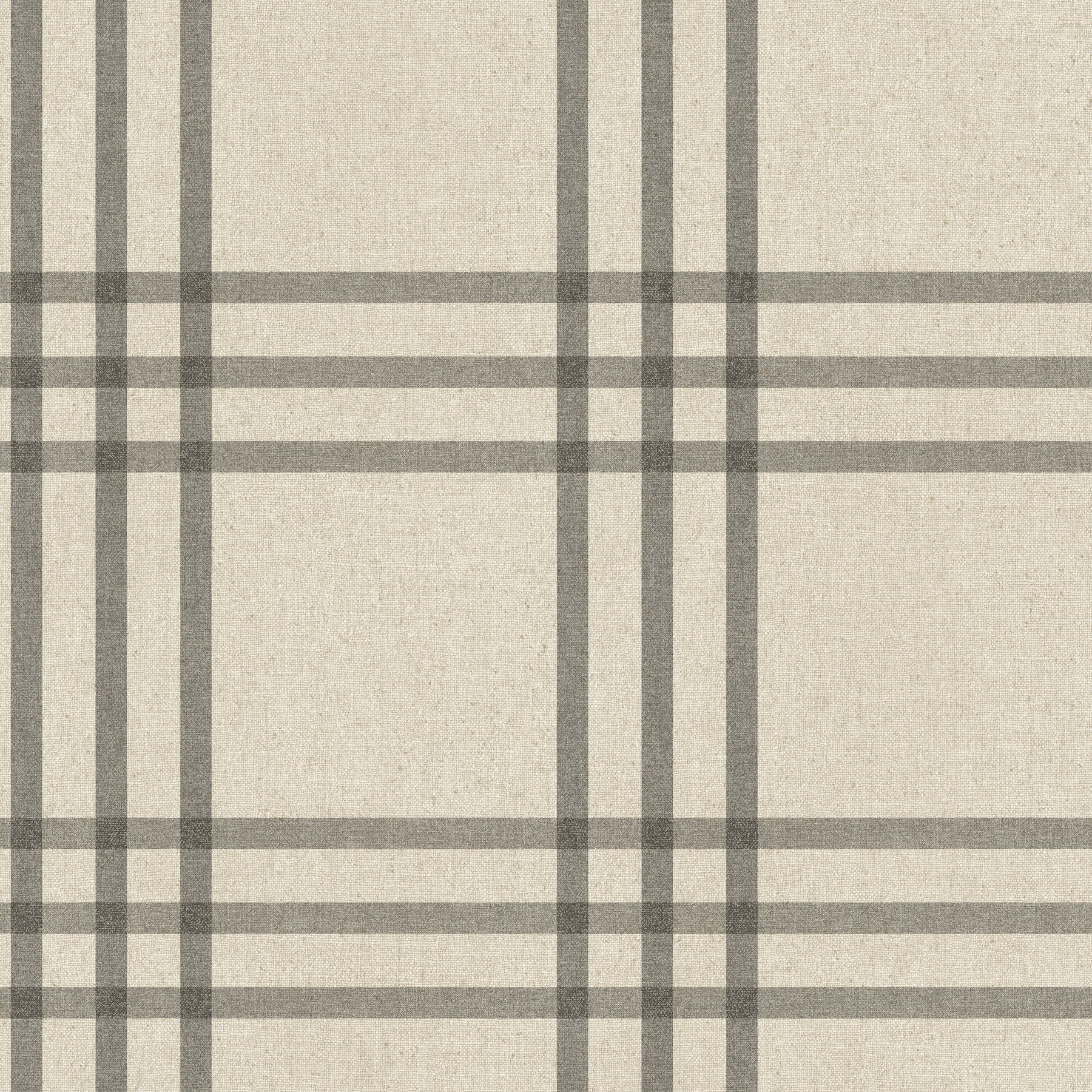 Fletcher Black Plaid Wallpaper