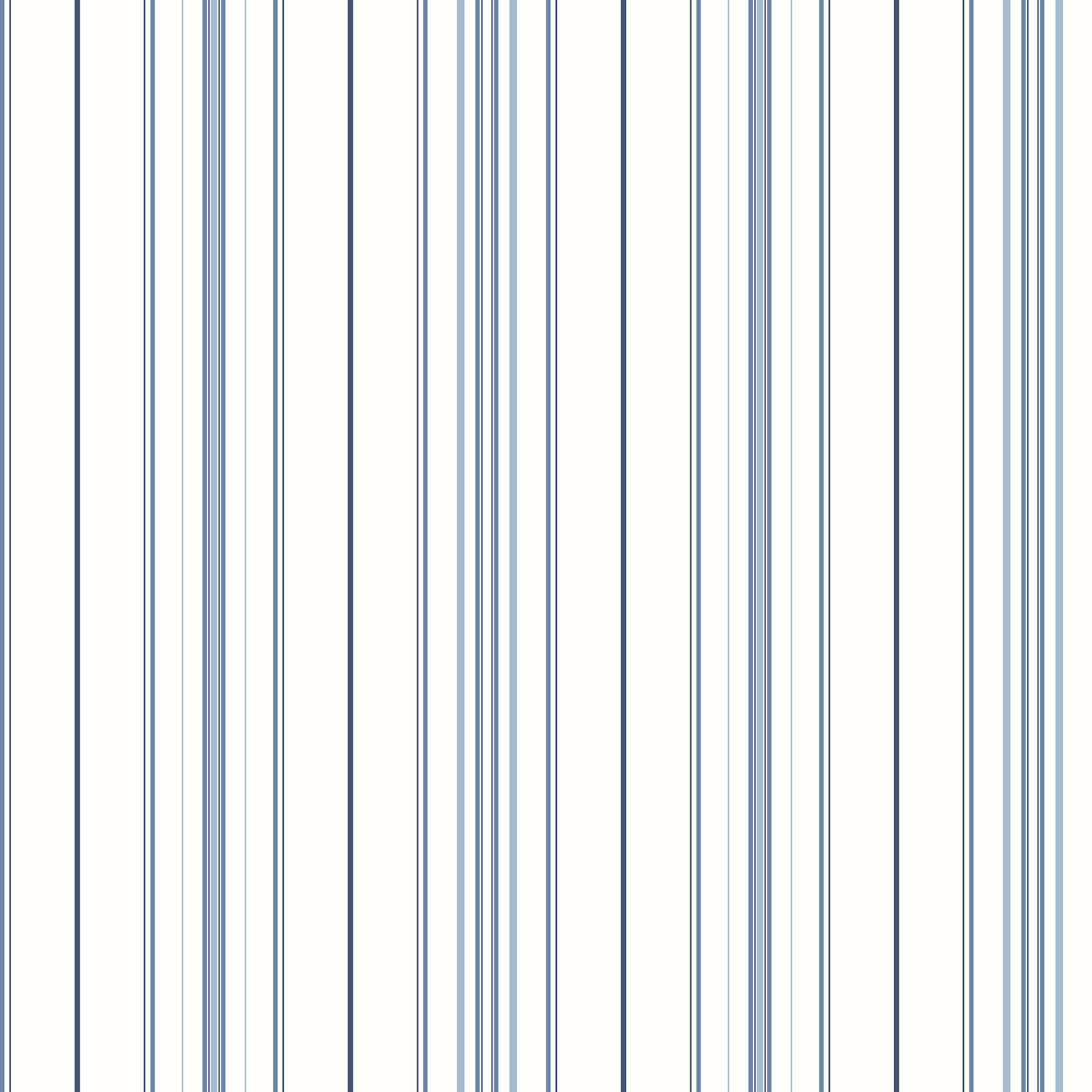 Lascelle Blue Modern Pinstripe Wallpaper