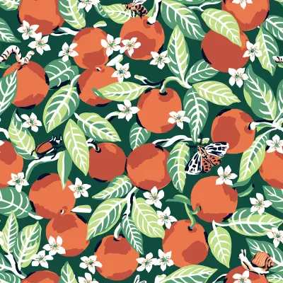 Juniper Orange Grove Peel & Stick Wallpaper