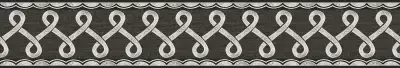 Scalloped Ribbon Black Trim Wall Border