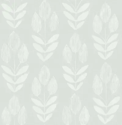 Garland Aqua Block Tulip Wallpaper