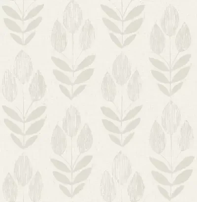 Garland Light Grey Block Tulip Wallpaper
