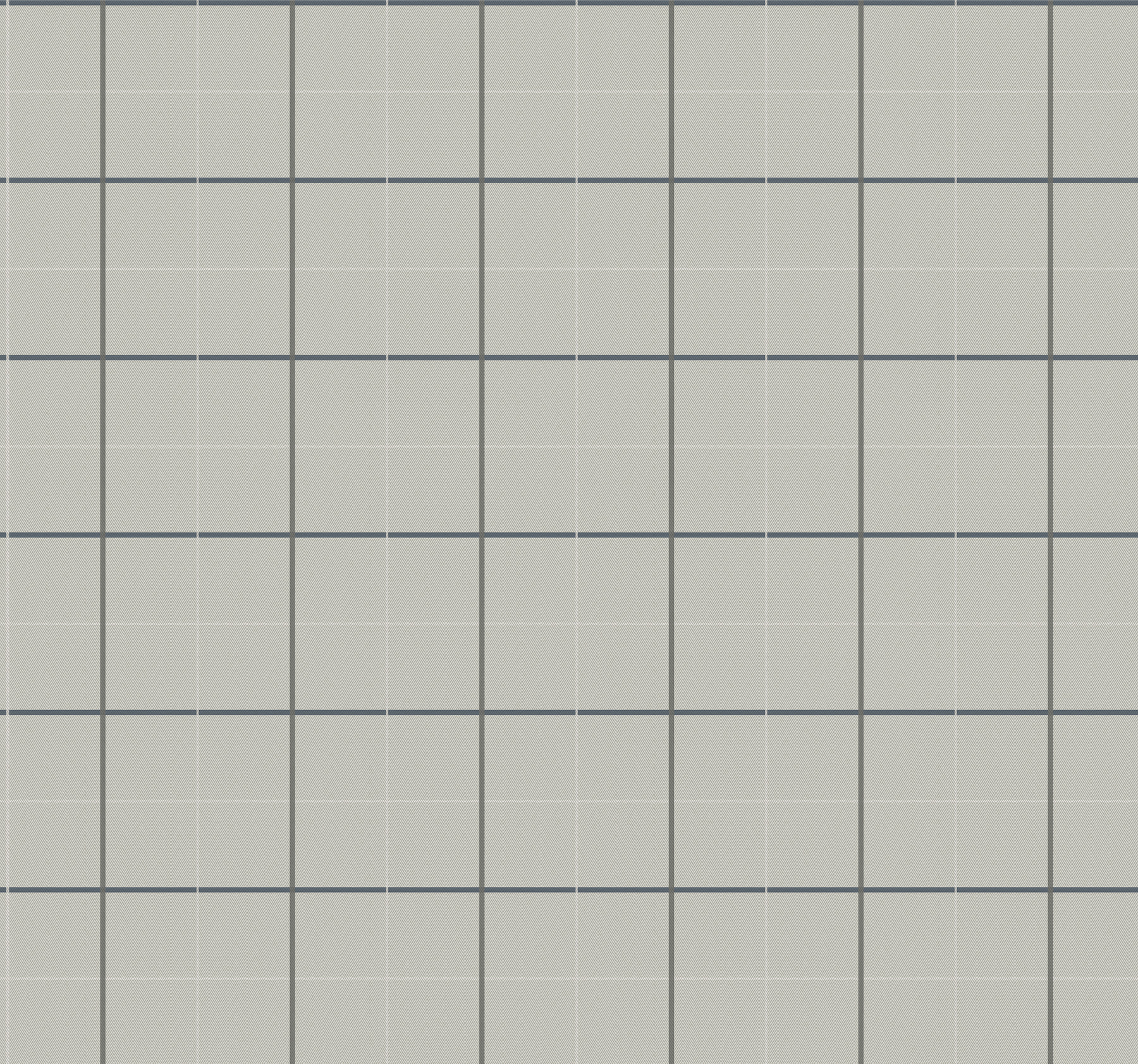 Tattersall Grey Plaid Wallpaper