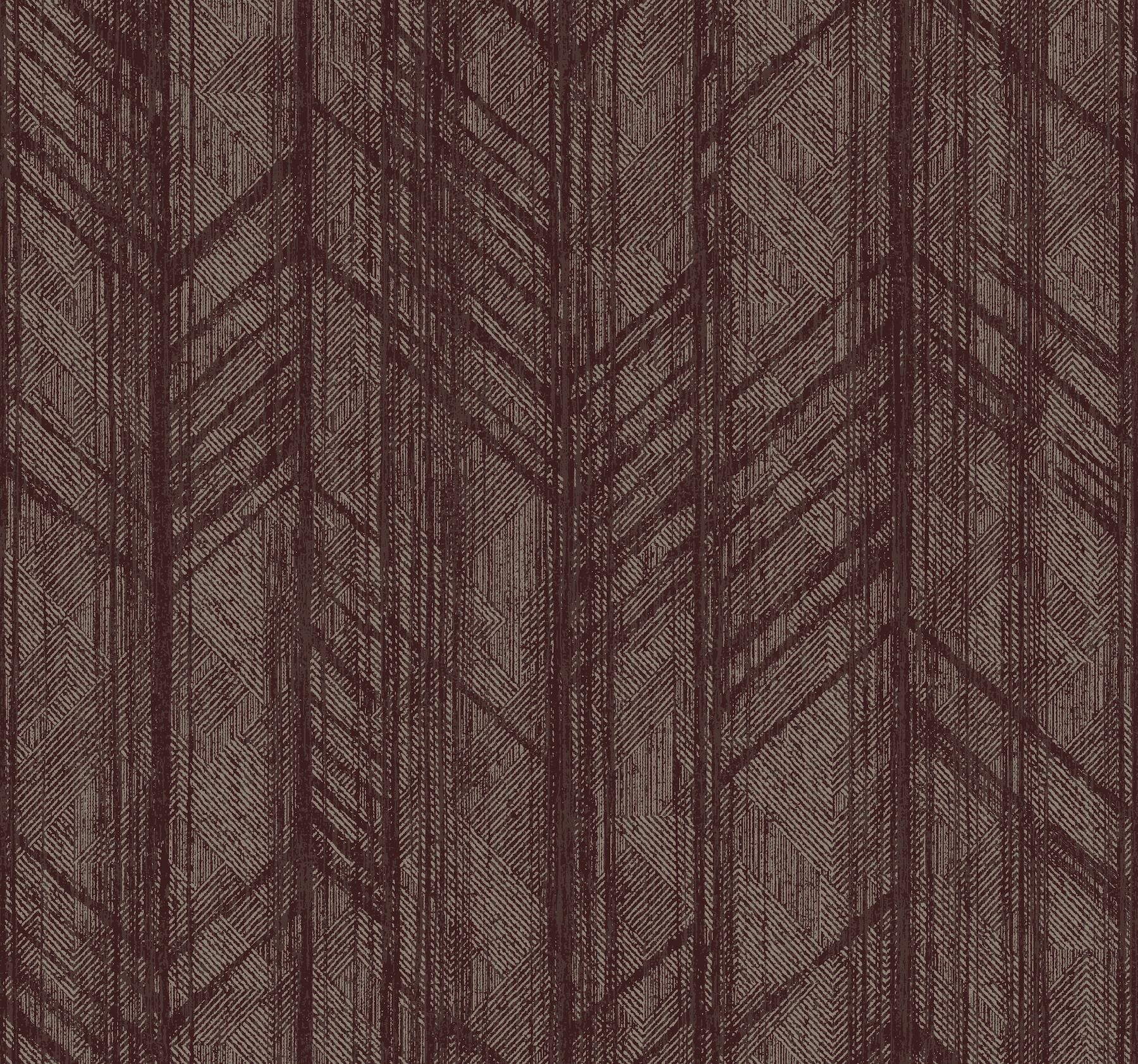 Winthrop Merlot Geometric Wallpaper