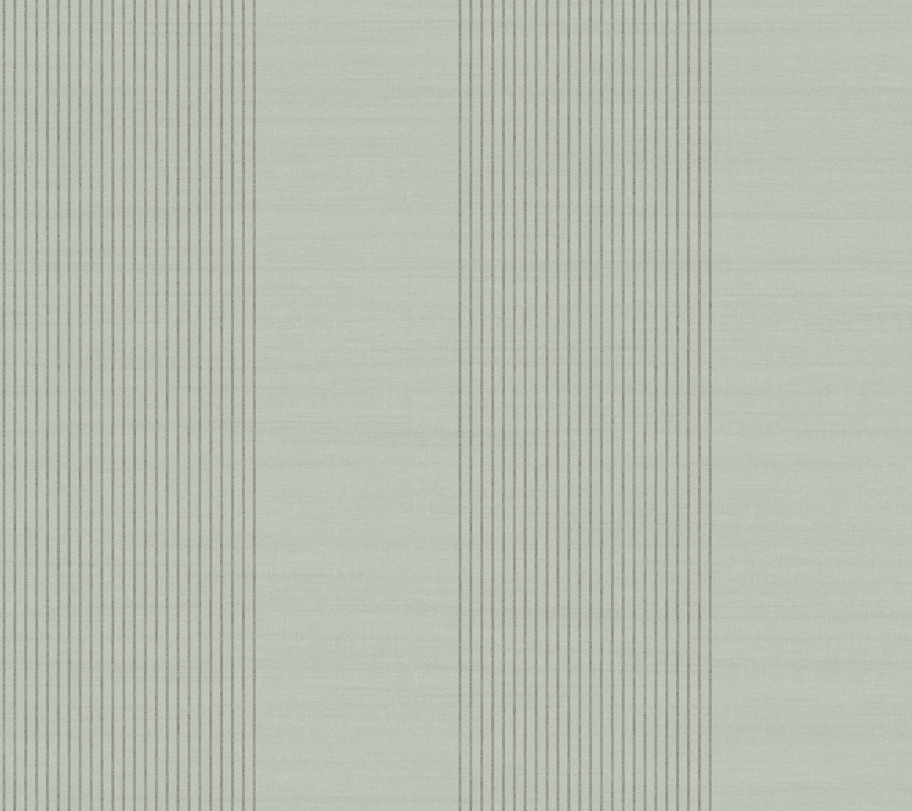 Archer Stripe Sage Faux Linen Wallpaper