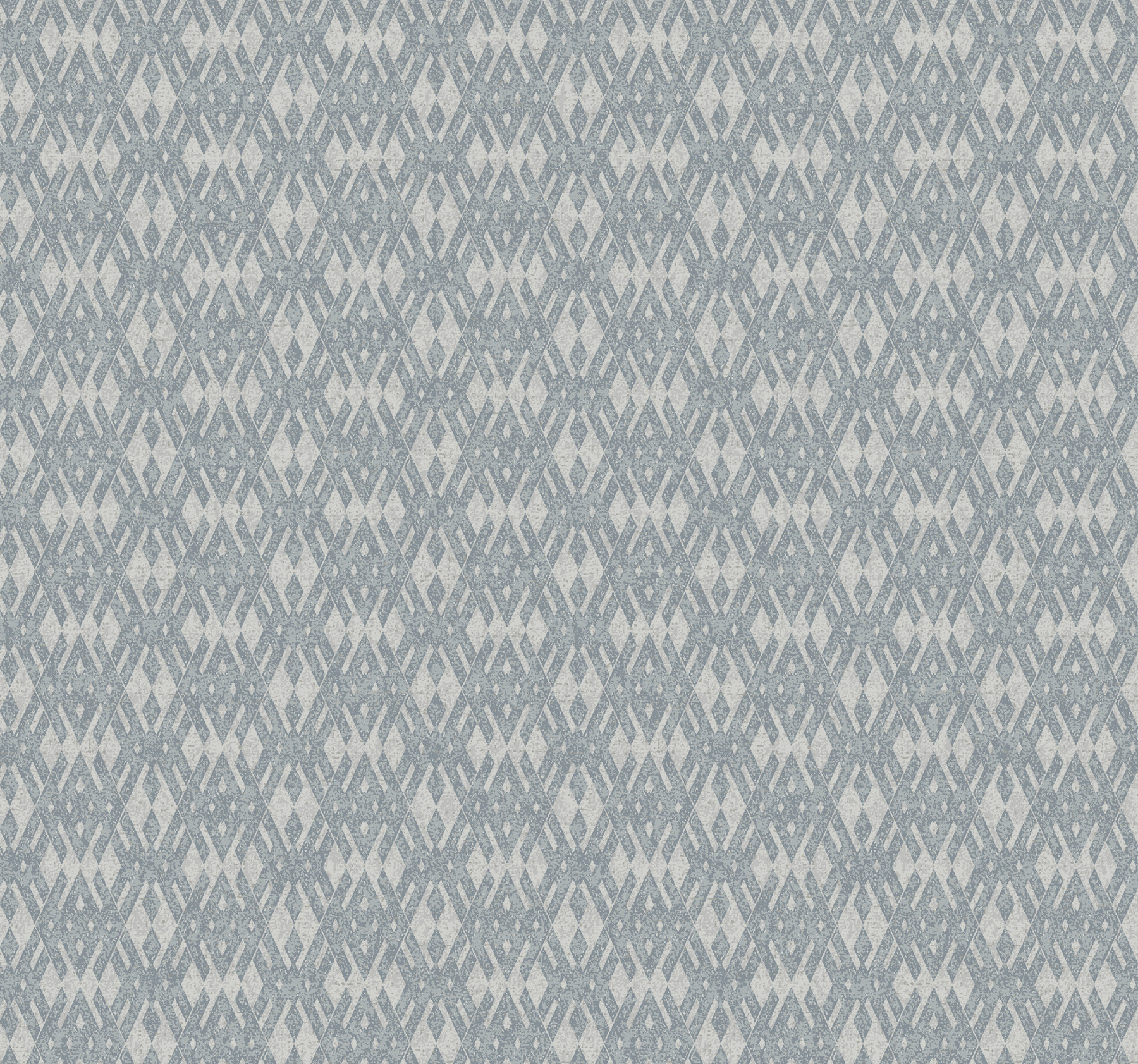 Radcliffe Blue Diamond Motif Wallpaper