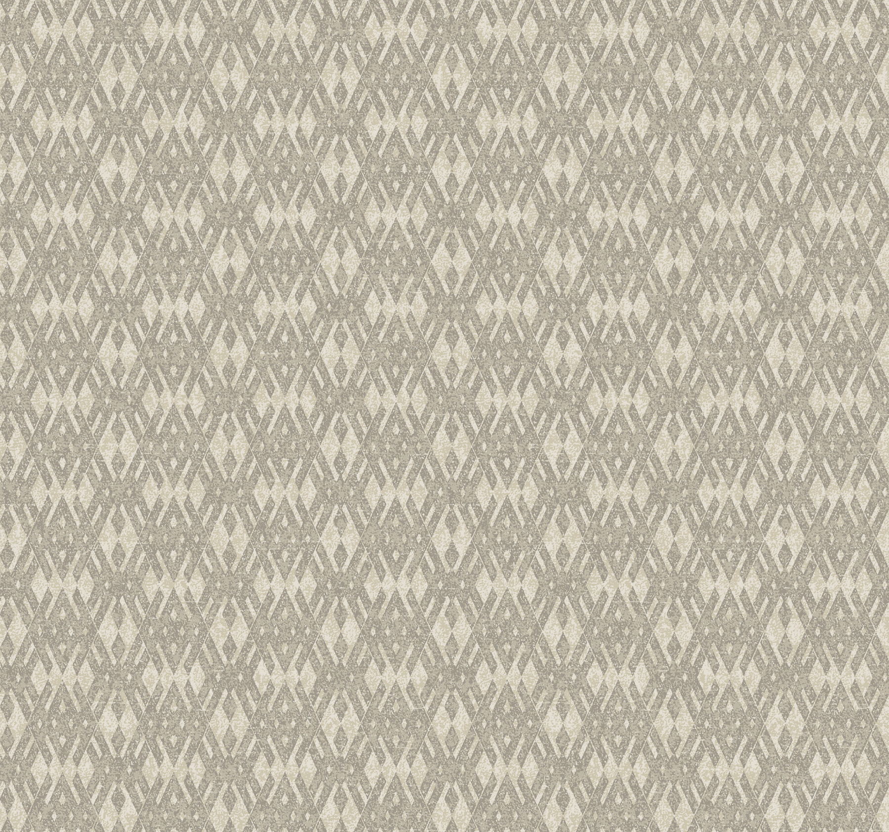 Radcliffe Taupe Diamond Motif Wallpaper