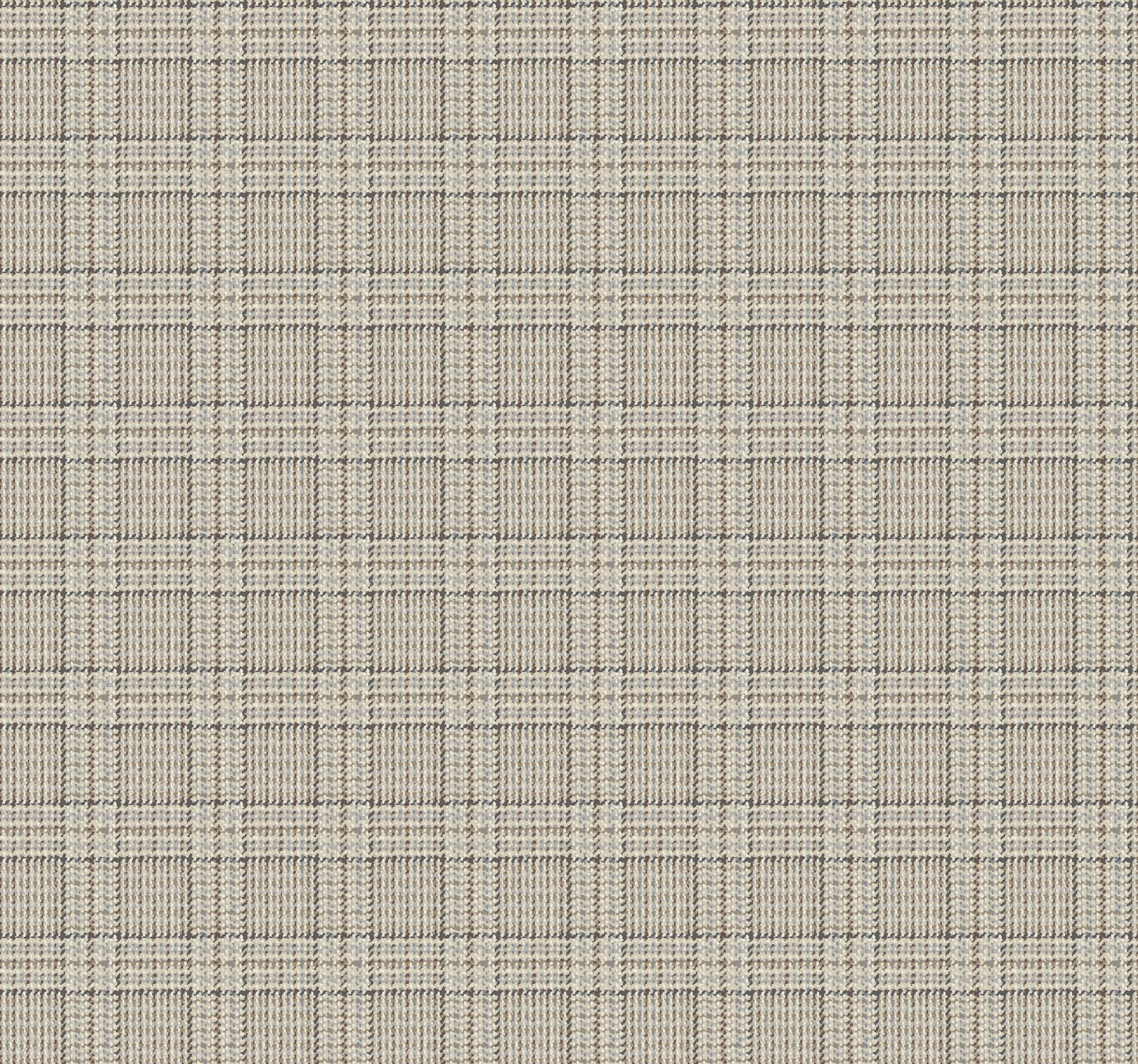 Harrington Plaid Light Brown Glen Check Wallpaper