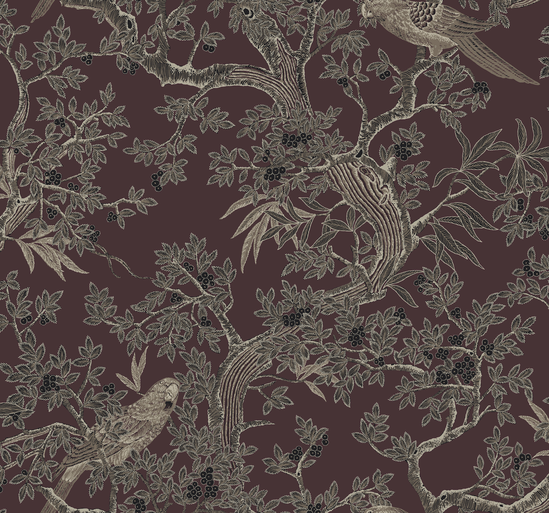 Regal Ridge Plum Trailing Tree Wallpaper