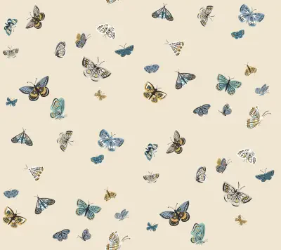 Butterfly House Linen Peel & Stick Wallpaper