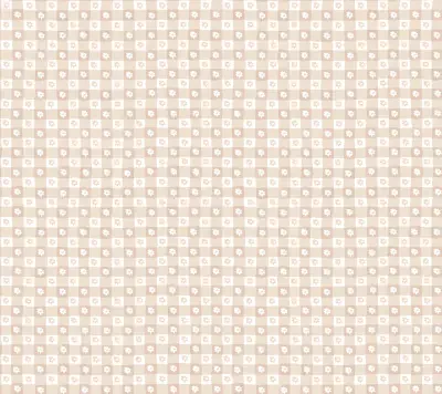 Daisy Gingham Blush Floral Check Premium Peel + Stick Wallpaper
