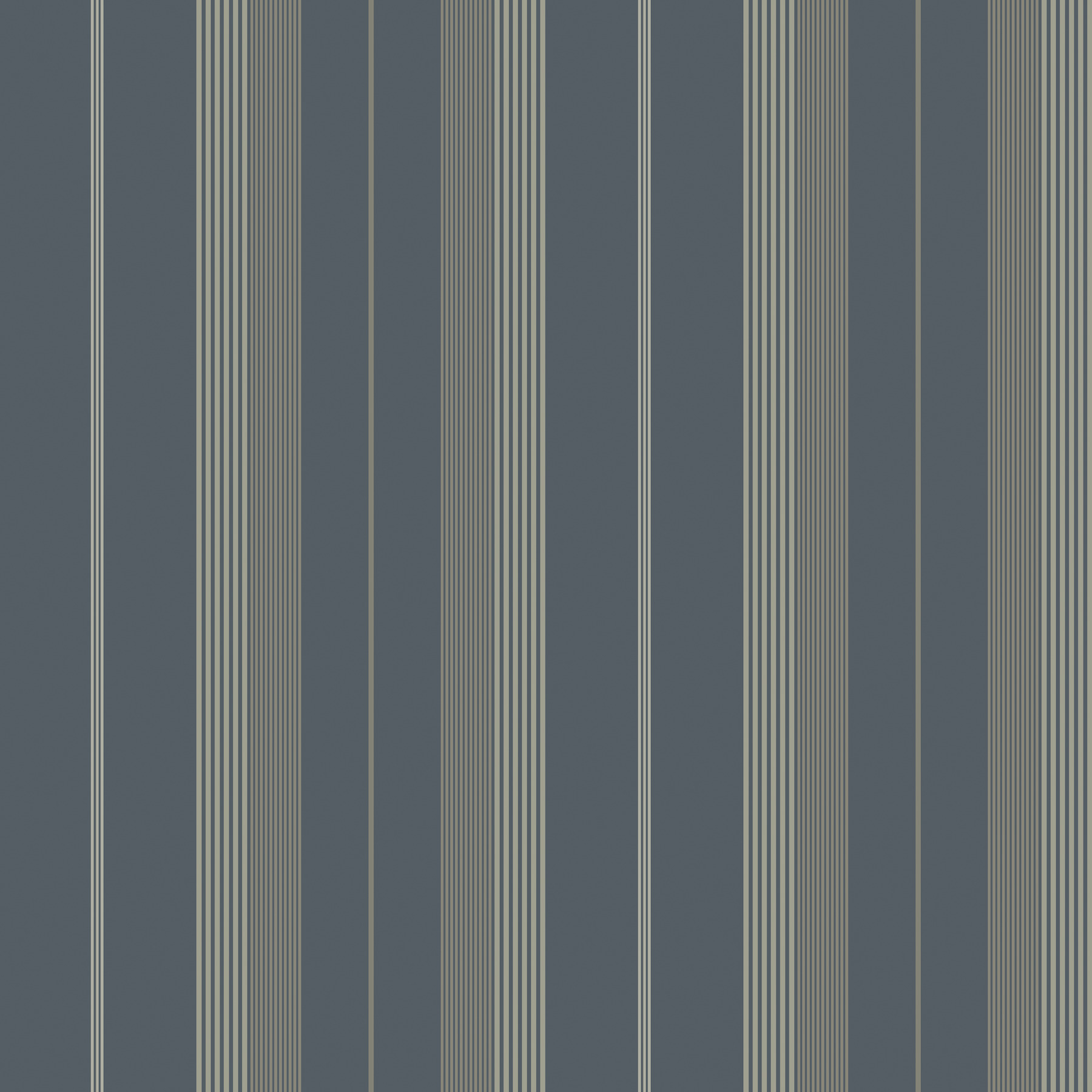Herrgård Navy Stripe Wallpaper