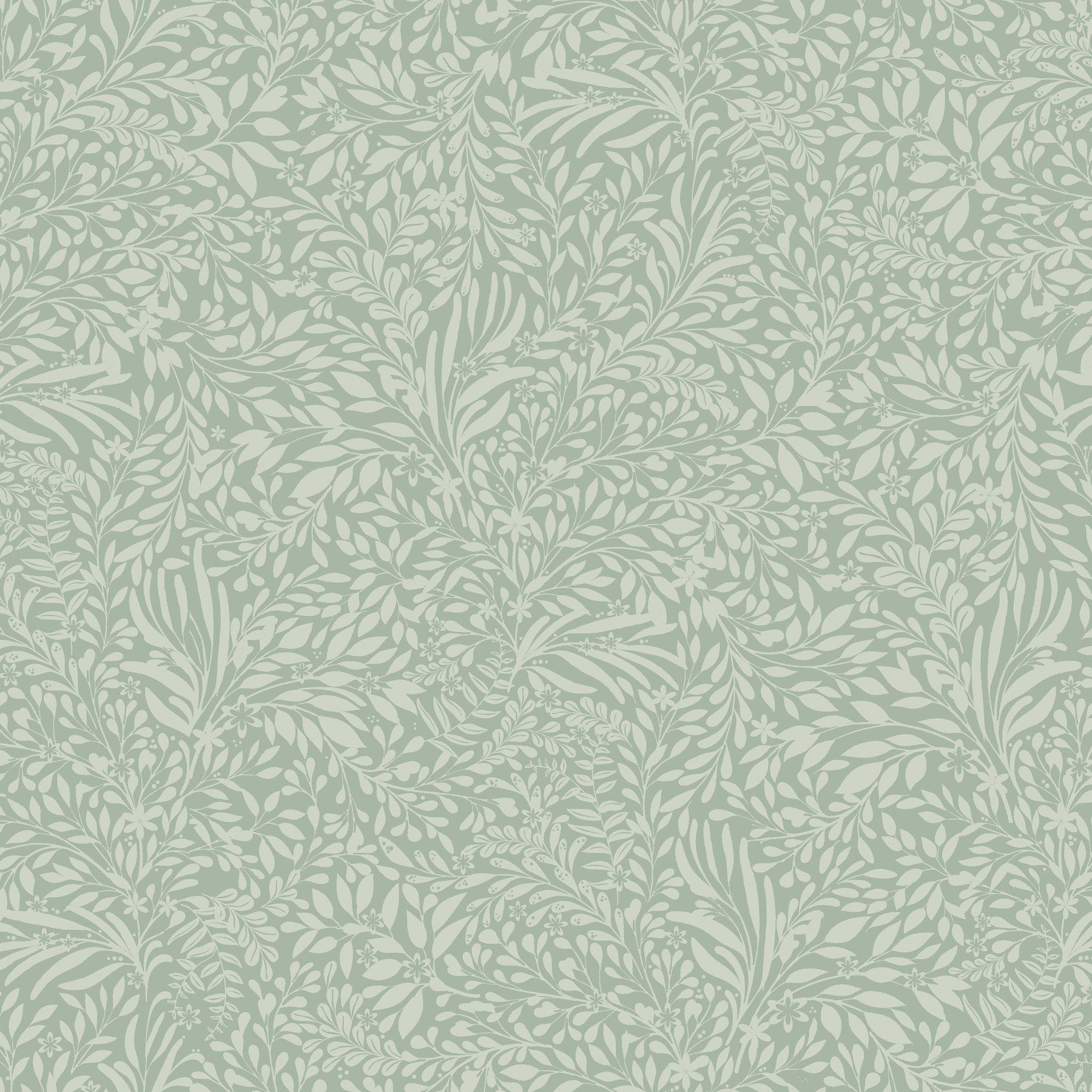 Kristina Teal Botanical Wallpaper