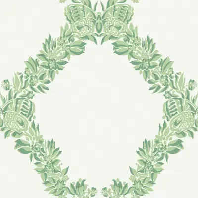 Jade Wreath Peel & Stick Wallpaper