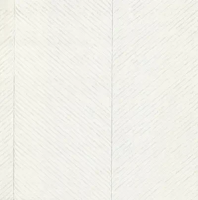 White & Silver Palm Chevron Wallpaper