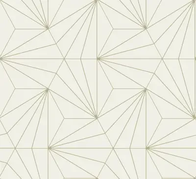 Luzon Cream Geometric Wallpaper