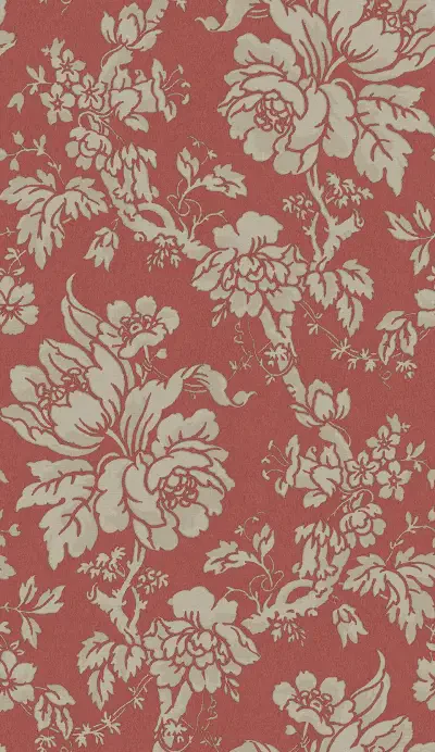 Yara Red Floral Wallpaper