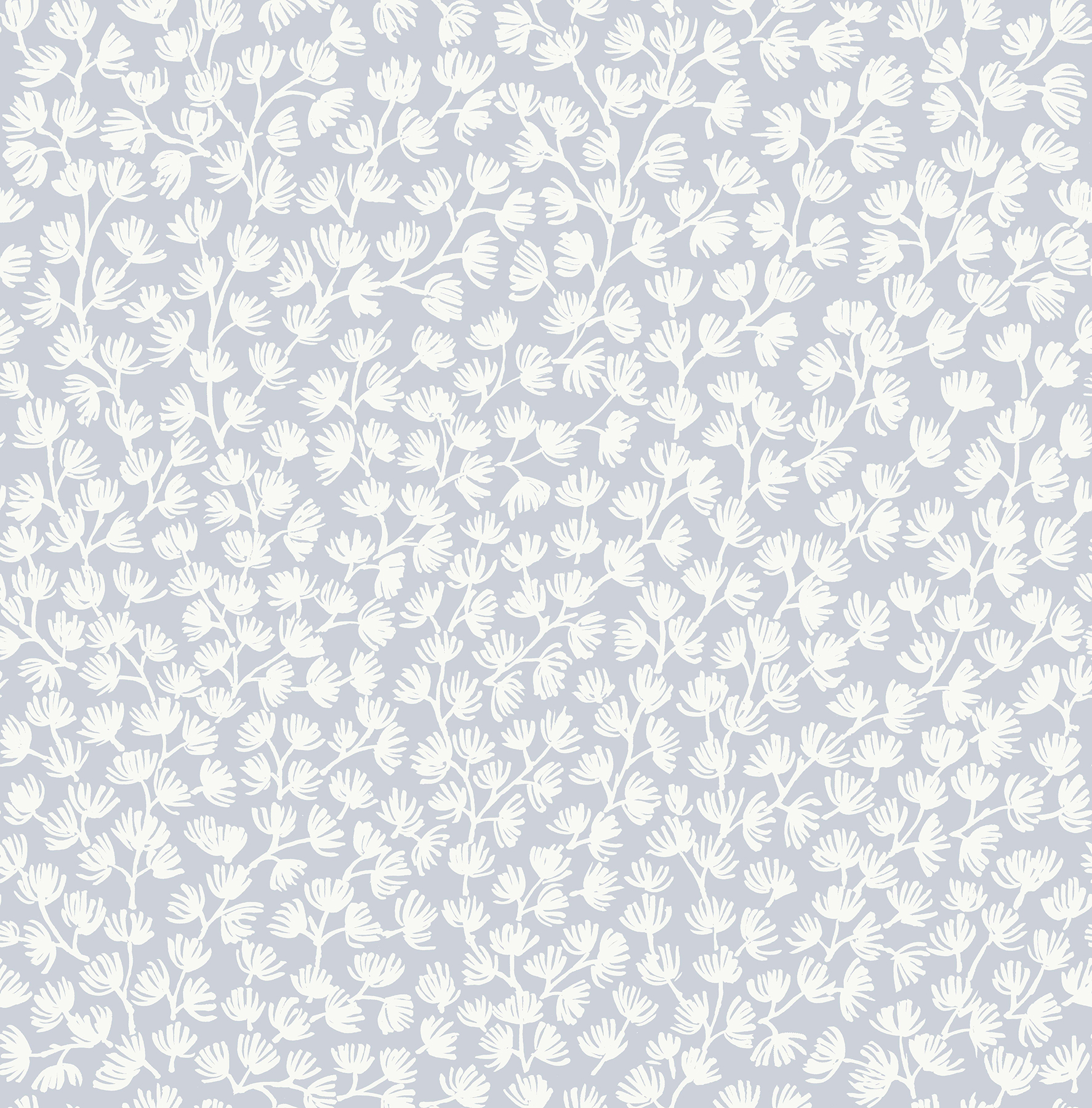Sea Fern Blue Mist Peel & Stick Wallpaper