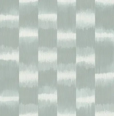 Baldwin Teal Shibori Stripe Wallpaper