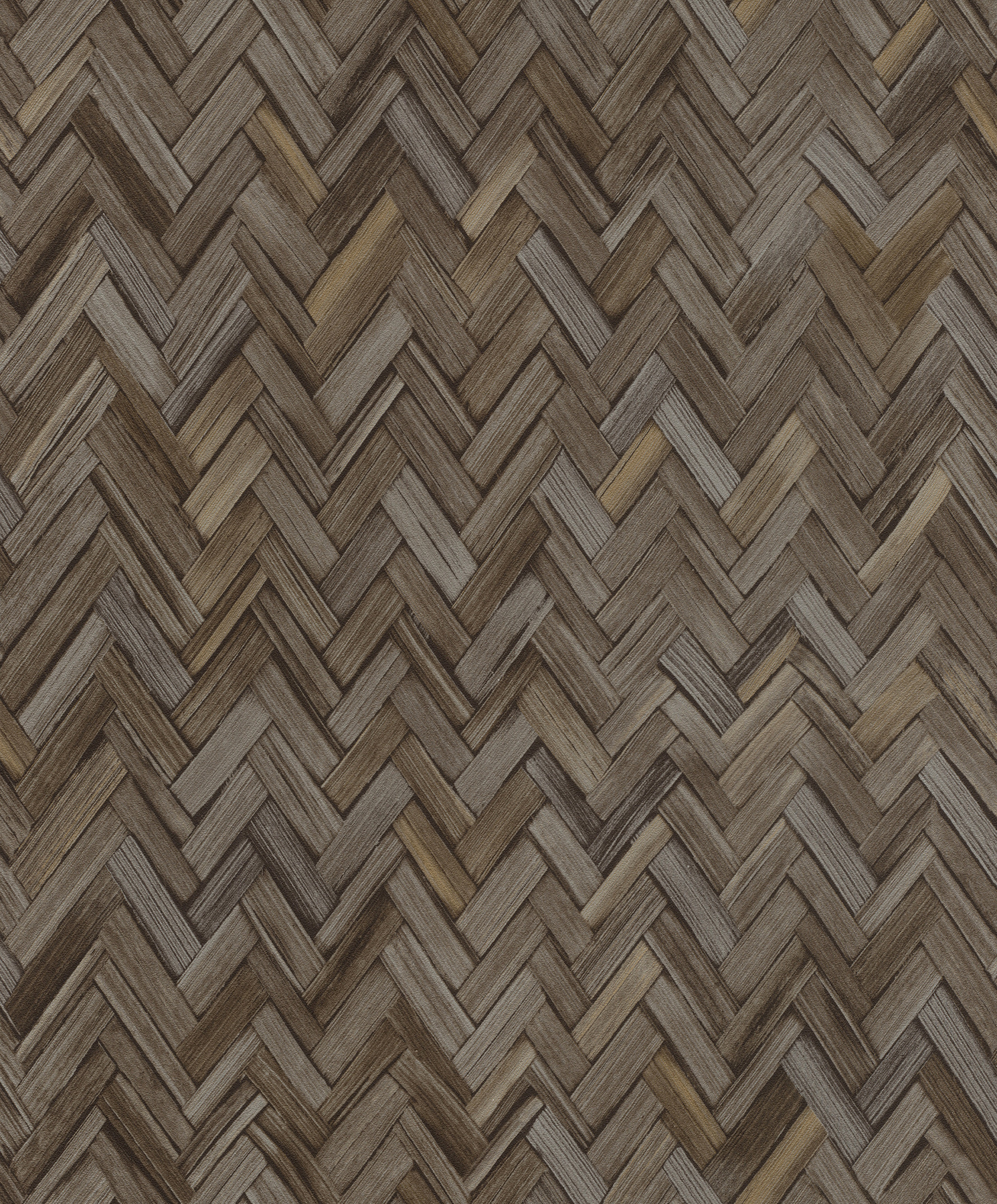 Ellery Charcoal Herringbone Wallpaper