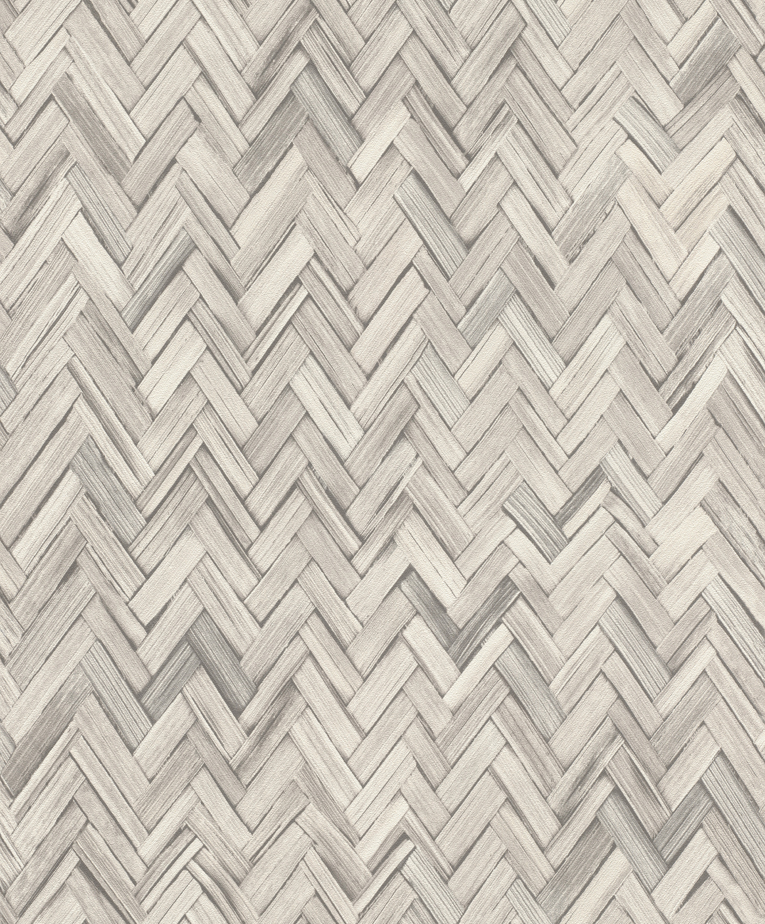 Ellery Light Grey Herringbone Wallpaper