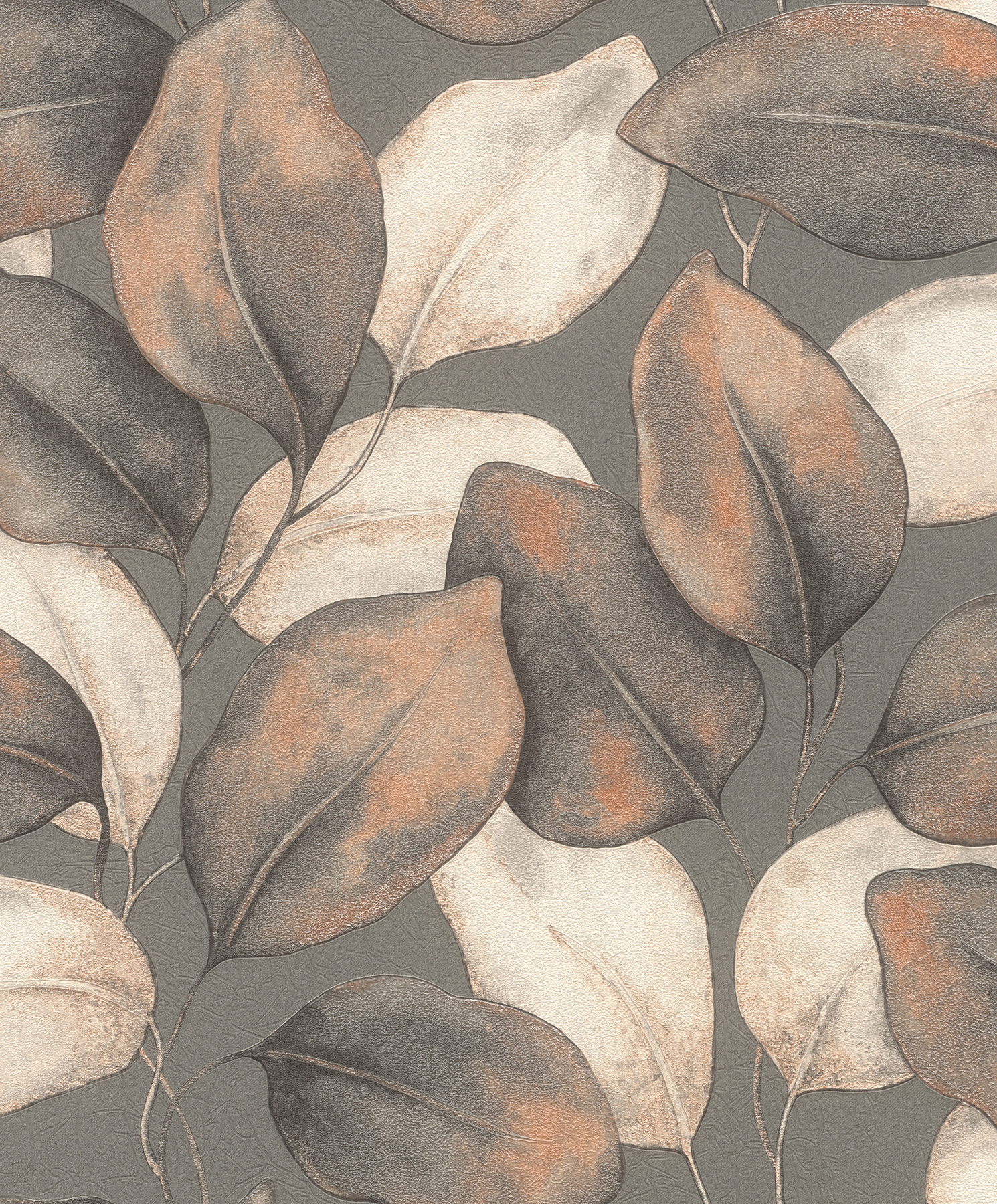 Evanthe Charcoal Vine Wallpaper