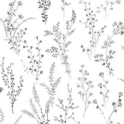 Watercolor Botanicals Premium Peel and Stick Wallpaper by York