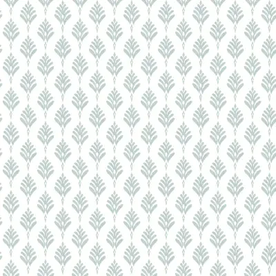 French Scallop Light Grey Wallpaper
