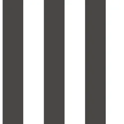 3-in Stripe Black & White Wallpaper