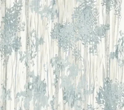 Aspen Grove Blue Wallpaper