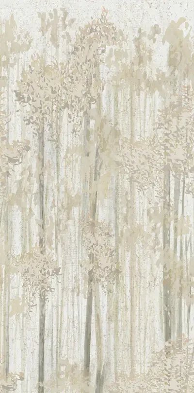 Aspen Grove Beige Mural